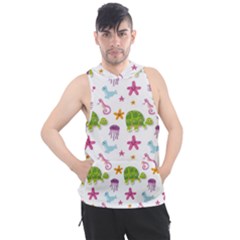 Turtles Animals Sea Life Men s Sleeveless Hoodie