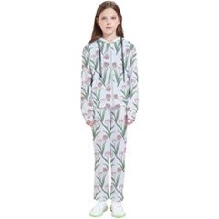 Illustration Flower Floral Design Pattern Kids  Tracksuit by Amaryn4rt