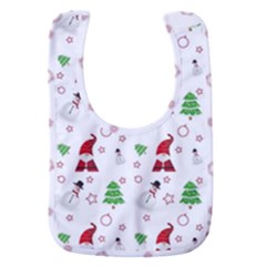 Santa Claus Snowman Christmas Xmas Baby Bib by Amaryn4rt