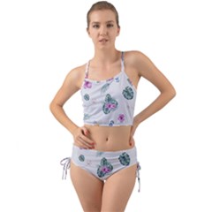 Template-flower Mini Tank Bikini Set by nateshop