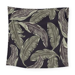 Jungle Sheets Tropical Pattern Square Tapestry (large) by Amaryn4rt