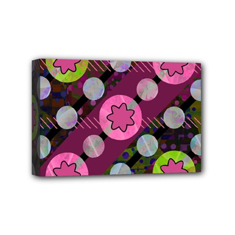 Background Circles Abstract Pattern Mini Canvas 6  X 4  (stretched)