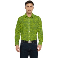 Oak Tree Nature Ongoing Pattern Men s Long Sleeve  Shirt by Mariart