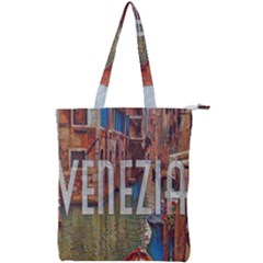 Venezia Boat Tour  Double Zip Up Tote Bag