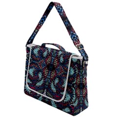 Blue Onn Burgundy Box Up Messenger Bag by kaleidomarblingart