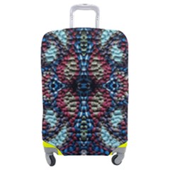 Blue Onn Burgundy Luggage Cover (medium) by kaleidomarblingart