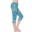 Mandala Blue Capri Leggings  View4