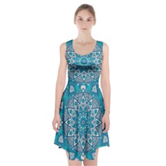 Mandala Blue Racerback Midi Dress by zappwaits