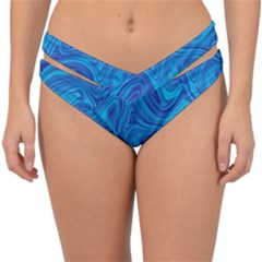 Abstract-pattern-art-desktop-shape Double Strap Halter Bikini Bottom