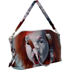 Son Of Clown Boy Illustration Portrait Canvas Crossbody Bag