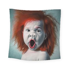 Son Of Clown Boy Illustration Portrait Square Tapestry (Small)