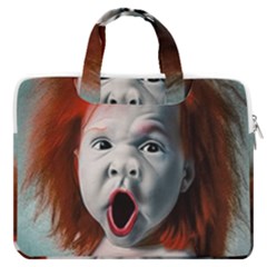 Son Of Clown Boy Illustration Portrait MacBook Pro 16  Double Pocket Laptop Bag 