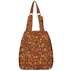 Pattern-orange,seamles,chrismast Center Zip Backpack by nateshop