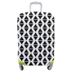 Triangle-black White Luggage Cover (medium) by nateshop