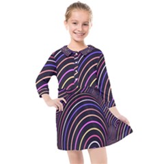 Spheres Kids  Quarter Sleeve Shirt Dress by nateshop