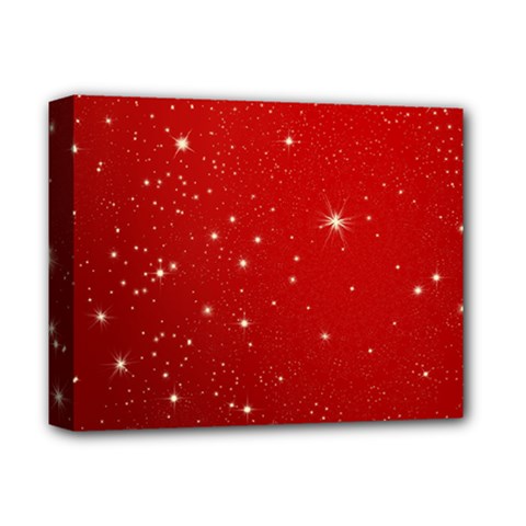Stars-red Chrismast Deluxe Canvas 14  X 11  (stretched) by nateshop
