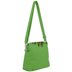 New-year-green Zipper Messenger Bag by nateshop