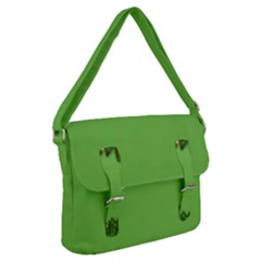 New-year-green Buckle Messenger Bag by nateshop