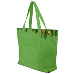 New-year-green Zip Up Canvas Bag by nateshop