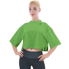 New-year-green Mock Neck Tee by nateshop