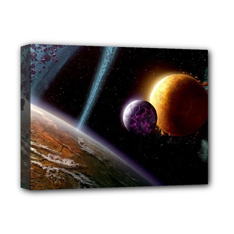 Planets In Space Deluxe Canvas 16  X 12  (stretched) 