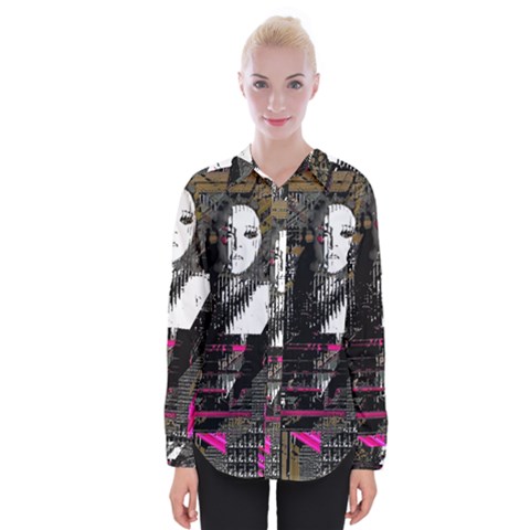 Grunge Witch Womens Long Sleeve Shirt by MRNStudios