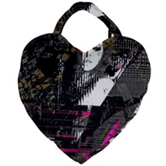 Grunge Witch Giant Heart Shaped Tote by MRNStudios