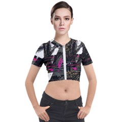 Grunge Witch Short Sleeve Cropped Jacket by MRNStudios