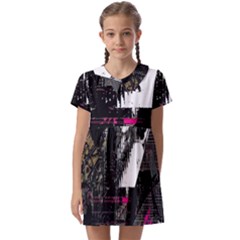 Grunge Witch Kids  Asymmetric Collar Dress by MRNStudios