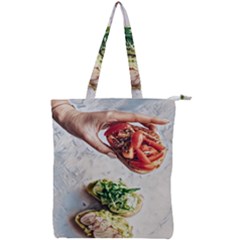 A Beautiful Bruschetta Double Zip Up Tote Bag by ConteMonfrey