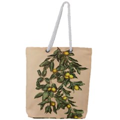 A Vintage Bunch Of Lemons Full Print Rope Handle Tote (large) by ConteMonfrey