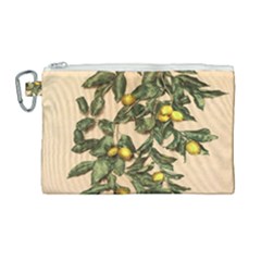 A Vintage Bunch Of Lemons Canvas Cosmetic Bag (large) by ConteMonfrey