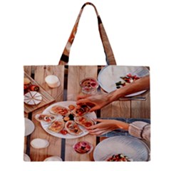 A Beautiful Table - Italian Food Zipper Mini Tote Bag by ConteMonfrey