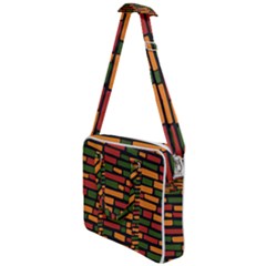 African Wall Of Bricks Cross Body Office Bag by ConteMonfrey