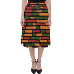 African Wall of bricks Classic Midi Skirt