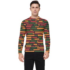 African Wall of bricks Men s Long Sleeve Rash Guard