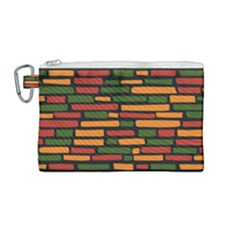 African Wall Of Bricks Canvas Cosmetic Bag (medium) by ConteMonfrey