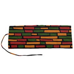 African Wall Of Bricks Roll Up Canvas Pencil Holder (s) by ConteMonfrey