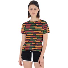 African Wall of bricks Open Back Sport Tee