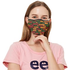 African Wall of bricks Fitted Cloth Face Mask (Adult)