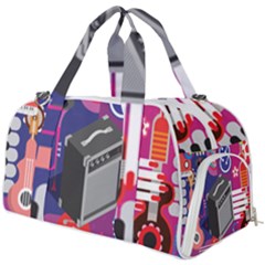 Music Abstract Background Energy Burner Gym Duffel Bag