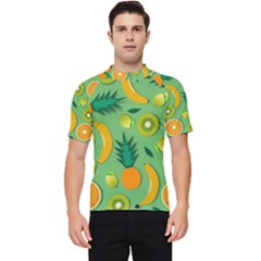 Fruit Tropical Pattern Design Art Men s Short Sleeve Rash Guard by danenraven