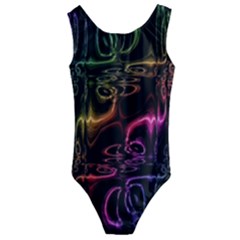 Patina Swirl Kids  Cut-out Back One Piece Swimsuit by MRNStudios