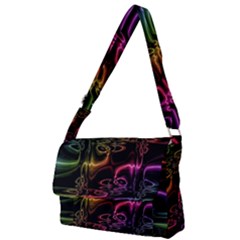 Patina Swirl Full Print Messenger Bag (l) by MRNStudios