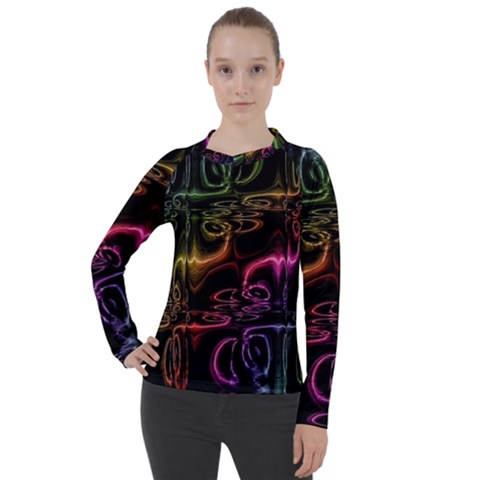 Patina Swirl Women s Pique Long Sleeve Tee by MRNStudios