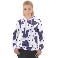 Illustration Cow Pattern Texture Cloth Dot Animal Women s Overhead Hoodie by danenraven