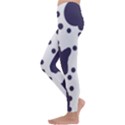 Illustration Cow Pattern Texture Cloth Dot Animal Kids  Lightweight Velour Leggings View2