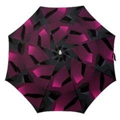 Hexagon Geometric Art Design Straight Umbrellas by danenraven