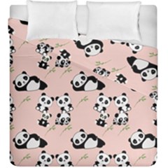 Pattern Panda Bear Duvet Cover Double Side (king Size)