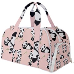 Pattern Panda Bear Burner Gym Duffel Bag